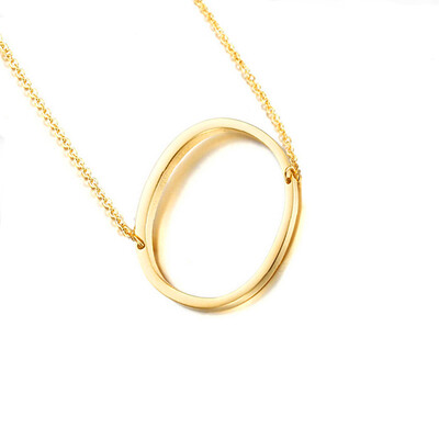 

New fashion Gold Stainless Steel 26 Alphabet Letter Pendant initial Necklace for Women Fashion Jewelry Choker Girl Collier