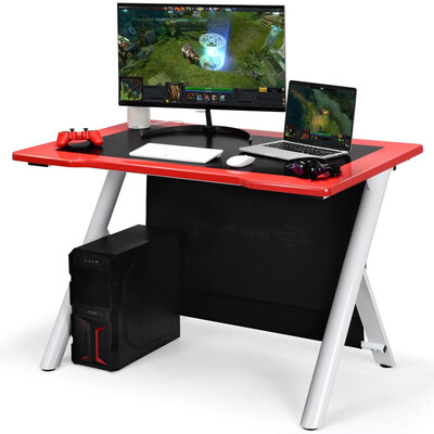 

E-Sports Ergonomic Gaming Desk Gamers Computer Writing Table