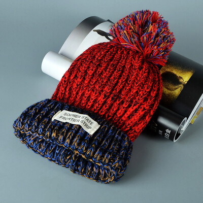 

Tailored Women Ladies Fashion Warm Winter Hairball Retro Knitted Beanie Cap Hat