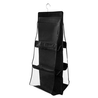 

Double-Side Door Hanging Storage Bag Transparent Handbag Holder Organizer