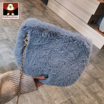 

Autumn 2019 new Mao Mao bag Korean ins fashion womens bag simple shoulder slung chic chain bag