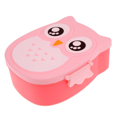 

Cartoon Owl Lunch Box Food Fruit Storage Container Portable Bento Box