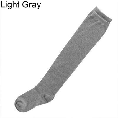 

Womens Girls Sexy Solid Color Over the Knee Cotton Blend Stockings Thigh Highs