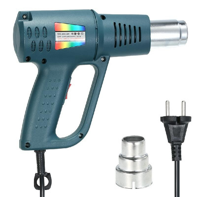 

Hot Air Gun Heat Gun Adjustable PVC Shrinking Car Foil Tool 1500W 50-60Hz EU plug