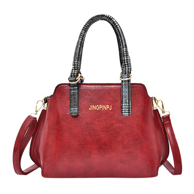 

Tailored Women 2019 New Solid Color Shoulder Bag Simple Tote Bag Fashion Crossbody Bag