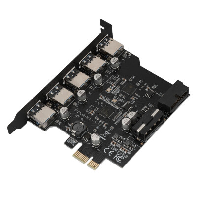 

Greensen PCI-E to 5 Port USB 30 19 Pin PCI Express Expansion Card Connector PCI-E Extender Card Adapter Card