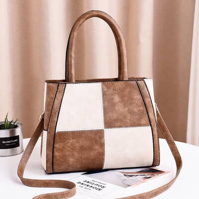 

2019 female bag spring new European&American fashion handbag elegant big bag shoulder Messenger bag