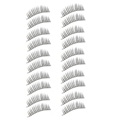 

False Eyelashes Realistic Natural Long Nude Look for Three Trees 10 Pairs