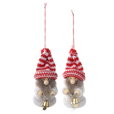 

2Pcs Boy Girl Doll Hanging Plush Toy Pendant Christmas Tree Closet Decoration