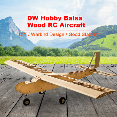 

DW Hobby T4001 Balsa Wood 1550mm Wingspan Biplane RC Aircraft Toy KIT Airplane for DIY