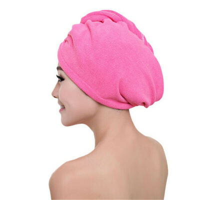 

LARGE QUICK DRY MAGIC HAIR TURBAN TOWEL MICROFIBRE HAIR WRAP BATH TOWEL CAP HAT