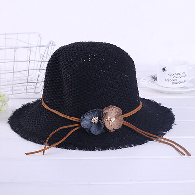 

Spring&Summer Fashion Hundred Flowers Straw Hats Female Summer Korean version of Xiao Qingxin Beach Hats Female Hats Wholesale