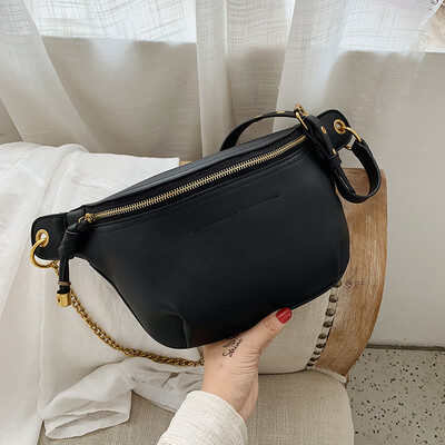 

Korean version of Joker bag ins summer minimalist womens chest bag new 2019 small fresh shoulder bag Messenger bag