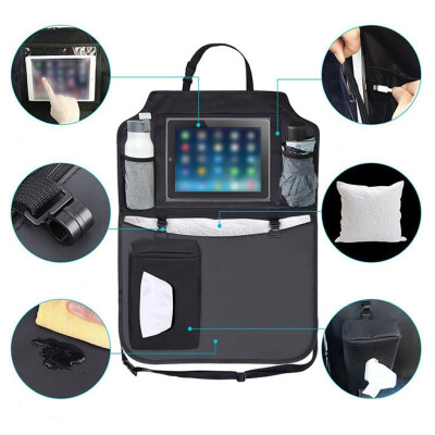 

〖Follure〗Car storage bag chair back car for ipad storage seat anti kick pad hanging bag