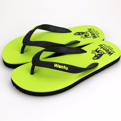 

Beach summer mens fashion non-slip outdoor casual rubber slippers flip-flops two-color bottom 210