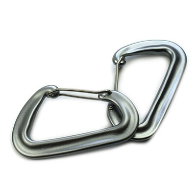 

2 PCS High Duty Carabiner 12KN Ultralight Clip Outdoor Camping Hammocks Traveling Backpacking Wire Gate Carabiners