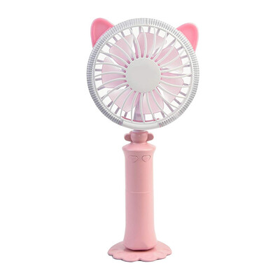 

〖Follure〗Portable Mini Fan with Battery Mobile Silent Hand Fan with LED Multi-Color Chan