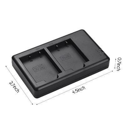 

FB Dual USB Charger for NP-W126 Battery for Fujifilm FinePix HS50EXR X-T20 X-T10 X100F X-H1 X-A5 X-A3 X-A1 X-E1 X-E2 X-M1 X-Pro2 X