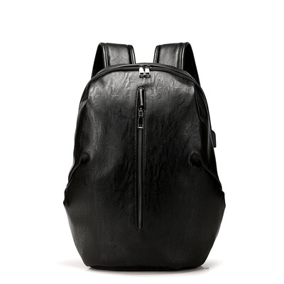 

Mens Charging Backpack Korean Trend Student Bag Youth Backpack Male British Large Capacity Computer Travel Bag