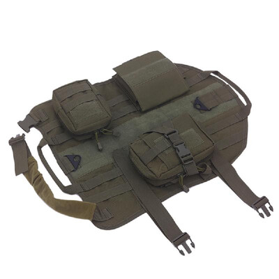 

Dog Outdoor Vest Pitbull Training Equipment Coat Dogs Bag Multi-function Clothes CP camouflage