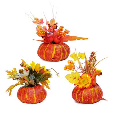 

Halloween Pastoral Artificial Foam Pumpkin Decor Home Fake Props Fruit Vegetable