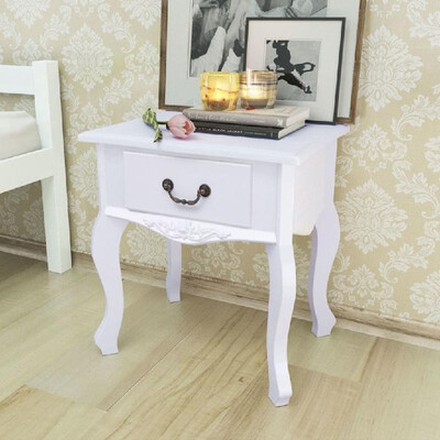 

Bedside Cabinets 2 pcs MDF White