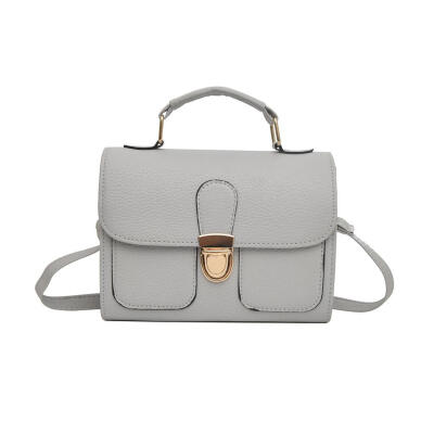 

Vintage Leather Solid Shoulder Handbags Small Women Flap Messenger Bags