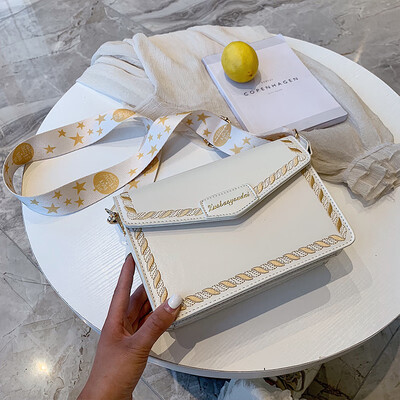 

Summer bag handbags new 2019 Korean version of the small fresh wild shoulder slung fashion portable broadband small square bag
