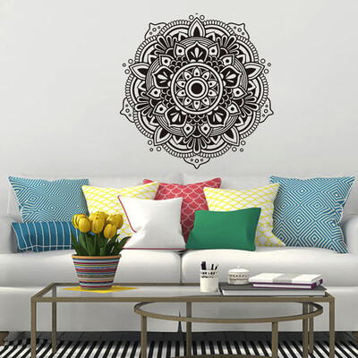 

〖Follure〗Mandala Flower Indian Bedroom Living Room Wall Stickers Decal Art Mural Home