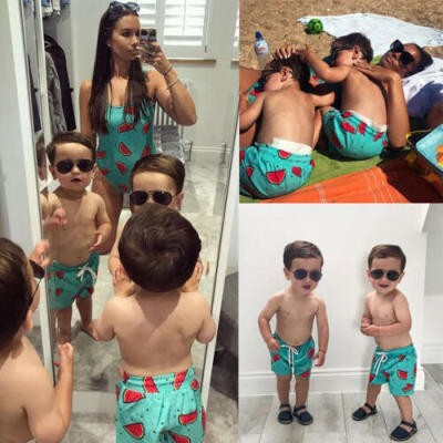 

Family Matching Women Kid Baby Boys Shorts Trunks Swimwear Swimsuit Bathing Suit