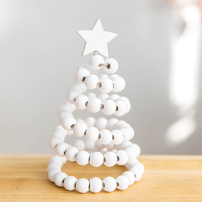 

〖Follure〗Wooden Mini Christmas Tree Desktop Ornaments Merry Christmas Party Decor
