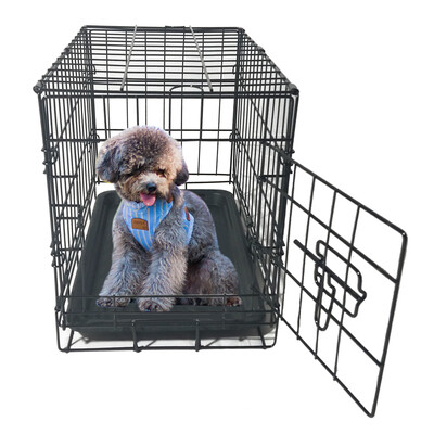 

Ktaxon 20" Pet Cat Dog Folding Steel Crate Playpen Wire Metal Cage