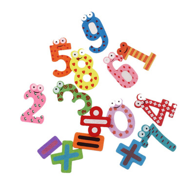 

〖Follure〗15pcs Fridge Magnets Early Learning Educational Toys Wooden Math