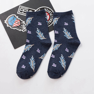 

Cute Plants Printing Pattern Art Socks Women Korean Socks Funny Socks Kawaii Socks