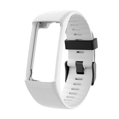 

Silicone Replacement Strap Black Buckle Wristband Watch Band for Polar A360 A370 GPS Smart Watch Smart Bracelet