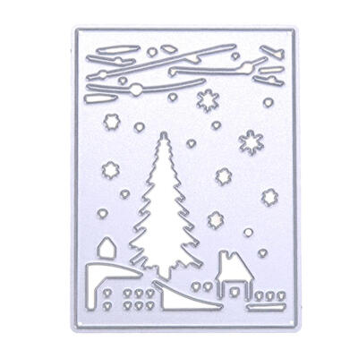 

Snowflake Tree Cutting Dies Stencils Scrapbook Embossing DIY Craft Card