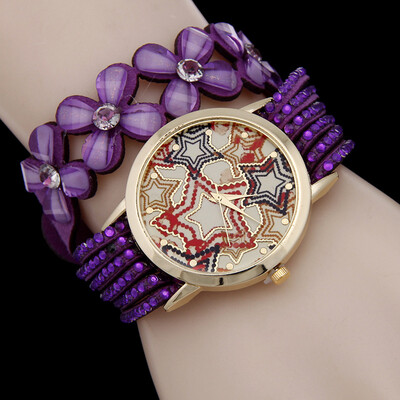 

New trend fashion ladies winding watch acrylic
