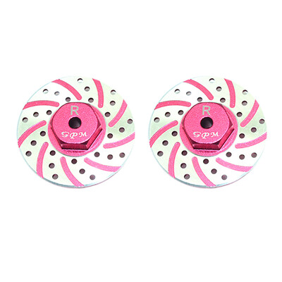 

Siaonvr GPM Racing Aluminum 2Pcs Rear Brake Disc Rotor Anti Rust For AXIAL 118 RC Car