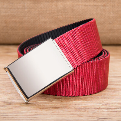 

Unisex canvas belt Quality double side color Nylon Men belt Outdoor casual sport Men&Women cowboy pants belt