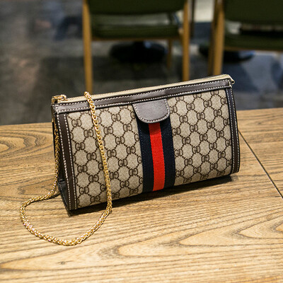 

Female bag 2019 new wave Korean fashion wild portable chain bag simple shoulder Messenger bag mini envelope bag