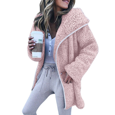 

Toponeto Women Winter Long Sleeve Hoodies Cardigan Sweater Casual Jacket Coat