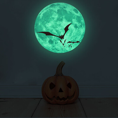 

〖Follure〗Luminous Moon Removable Wall Sticker Home Halloween Decoration