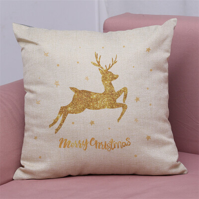

Tailored New Christmas Cotton Linen Pillow Case Sofa Cushion Cover Home Decor
