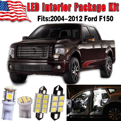 

13X White SMD Interior LED Package Kit for 2004-12 Ford F150 License Bulb Light