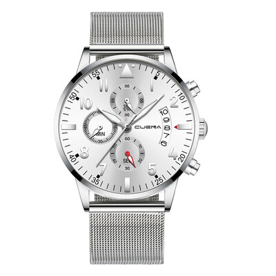 

Gobestart Men Stainless Steel Luxury Military Analog Sport Quartz Mens Wrist Watch