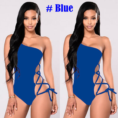 

Fashion Women Padded Push Up Bandage Beachwear Monokini Swimsuit Swimwear Bikini