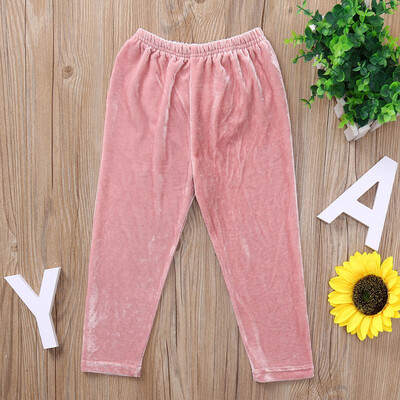 

Toddler Kids Baby Girls Heart Bow Splicing Long Pants Trousers Children Clothes