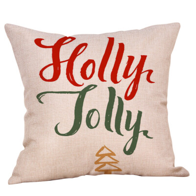 

Tailored Christmas Throw Pillow Cover Pillowcases Decorative Sofa Cushion Cover