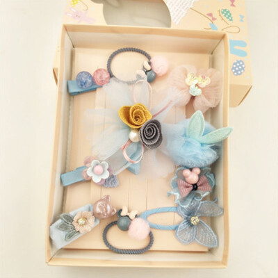 

〖Follure〗10PCS Girl Bow Pearl Hair Accessories Small Fresh Headwear Set