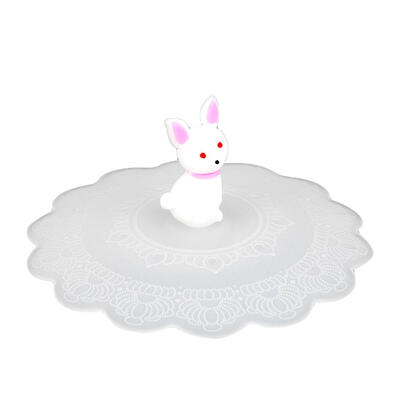 

Cartoon Transparent Silicone Leak-proof Cup Cover Heat Resistant Sealed